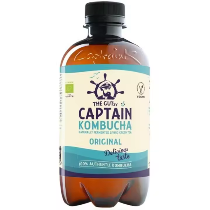 Bebida Kombucha Original Sin Gluten Bio Vegan 400ml Captain Kombucha - 1