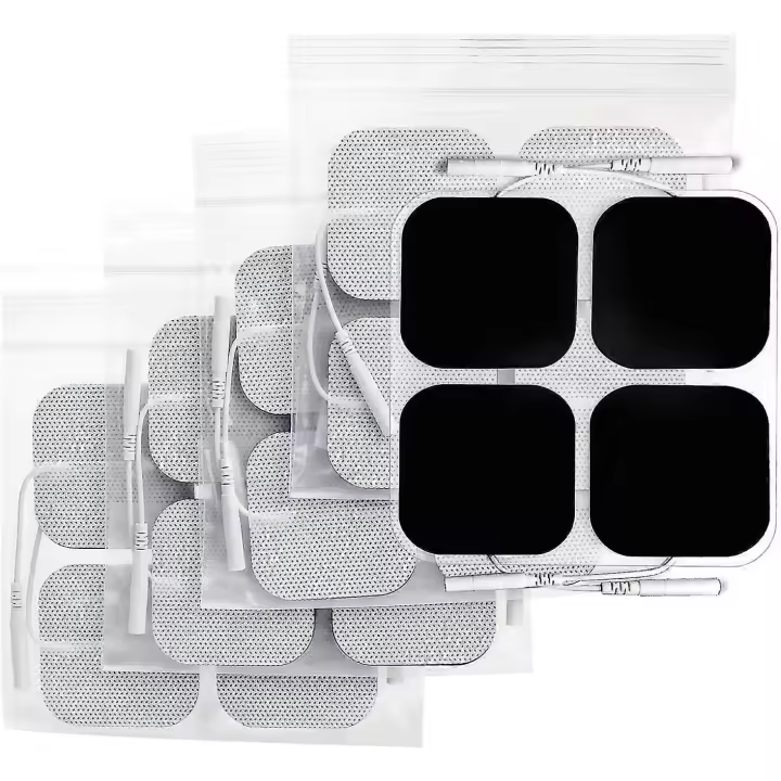 Alfadillas de Máquina TENS 50x50mm 20 piezas, parches de electrodos TENS sin látex de Tercera Generación - 1