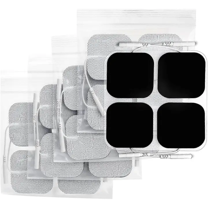 Alfadillas de Máquina TENS 50x50mm 20 piezas, parches de electrodos TENS sin látex de Tercera Generación - 1