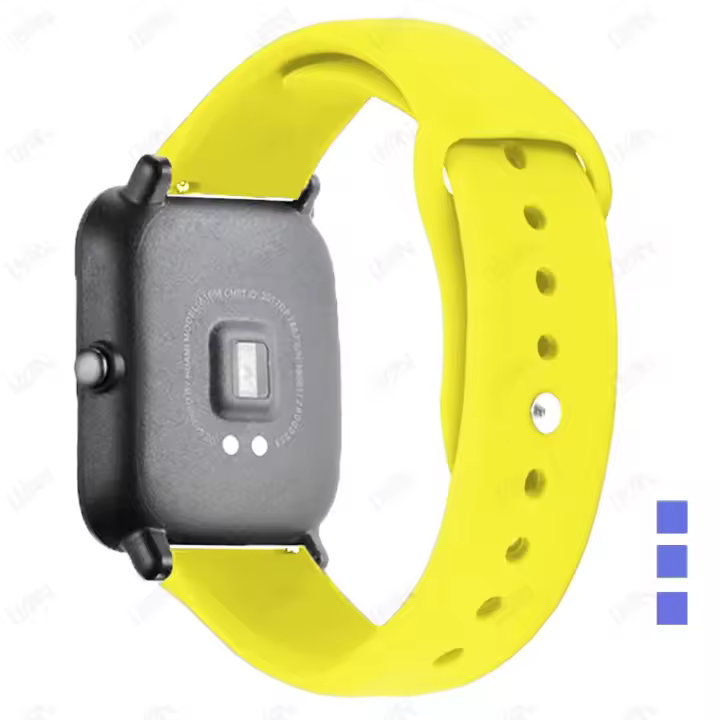 Correa De Silicona Para Reloj Amazfit GTS-GTR-4-3-2-2e-Mini-Pro-Stratos 2 3 Compatible Con Bip-U-S-3-Pro 20mm 22mm En Varias Colores - 1