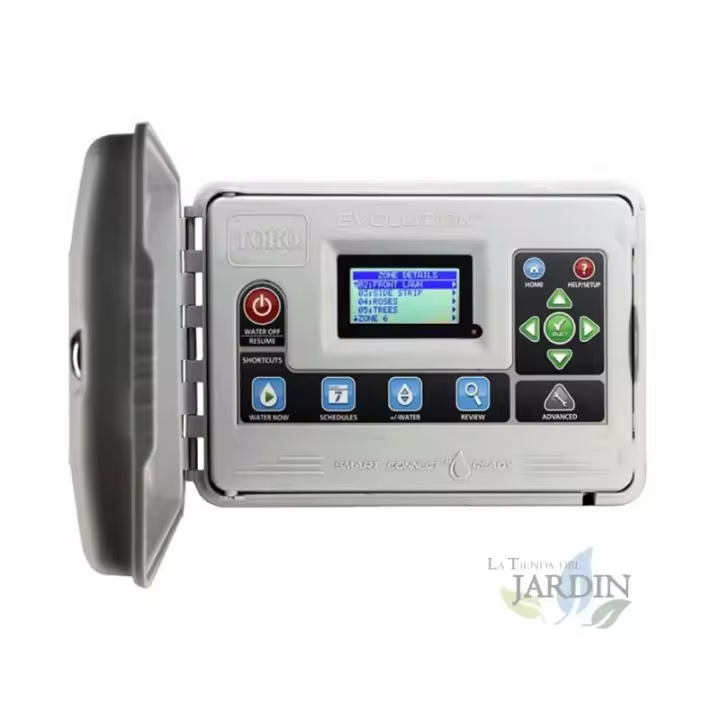 TORO Programador de riego eléctrico Toro Evolution 16 zonas Exterior | Temporizador riego automático - 1