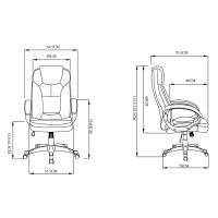 Furniture Style S.L. Silla de Oficina Elegante Elisabeth con Asiento Acolchado y 5 Ruedas - details 4