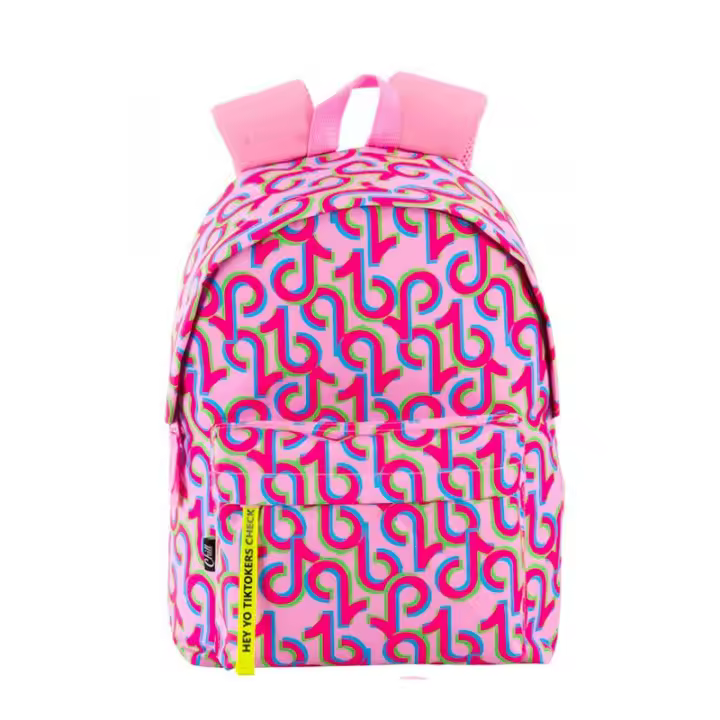 Tiktok Duets Mochila Júnior Rosa - Espaciosa y Cómoda - 1