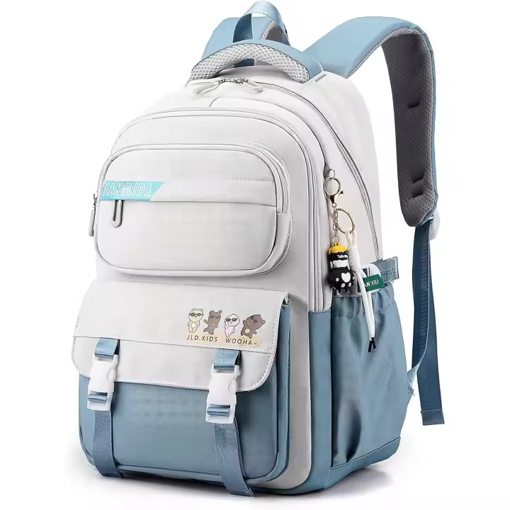 Mochila Escolar Niña y Niño 10-18 años Mochilas Escolares Adolescentes Primary Secundaria Instituto Mochila Colegio Niña de Gran Capacidad Mochila de Viaje Casual Impermeable Ligera - 1