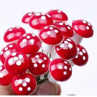 Set De 10 Miniatura De Hongo Artificial 2cm Para Jardín Fairy Decoraciones De Resina Con Palos Para Manualidades Y Adornos Del Hogar - details 0