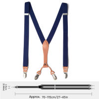 Suspenders Ajustables Para Hombres Y Mujeres 2.5cm Anchos Con Espalda En Forma De Y 4 Clip Para Bodas Y Eventos Regalo Para Padre - details 2