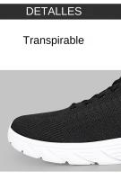 Zapatos Casuales Para Hombre Ligeros Y Transpirables Zapatillas Deportivas Con Lazo Antideslizantes Para Paseo Y Tenis Outdoor 2023 - details 0
