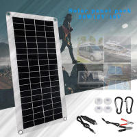 Kit De Placa Solar 40W 12V/18V Con Controlador De 10A-100A Para Teléfono RV Coche Caravana Camping Al Aire Libre Batería Monocrómica Silicon - details 9