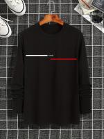 Camiseta De Algodón Puro 100% Para Hombre Estampado De PARIS Cuello Redondo Manga Larga Cómoda Y Casual Para El Verano - details 20