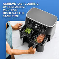 Rack De Asar Multifuncional De Acero Inoxidable Compatible Con Airfryer Dehidratador BBQ Estémer Para Accesorios De Air Fryer - details 1