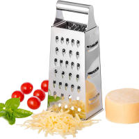 Rallador De Cocina Multifuncional De Acero Inoxidable Con Cuchillas De 4 Lados Para Verduras Queso Y Frutas Herramienta Manual Con Contenedor - details 0
