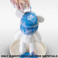 Modelo De Oso Violento En Graffiti Pintado a Mano Ornamento Corporal Blanco Para Decoración De Escritorio Personalizado - details 6