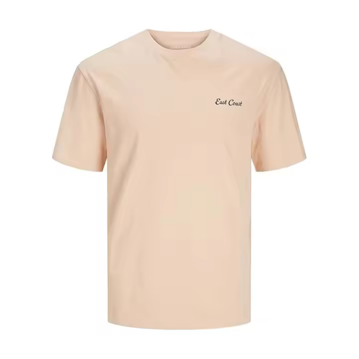 Jack&Jones – Hombre – Naranja – Camiseta Manga Corta, Print Posterior de Calavera, Cuello Redondo - 1