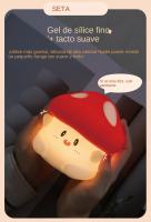 Lámpara De Noche LED Recargable USB En Forma De Setas Decoración De Mesa Para Habitación Jardín Regalo De Cumpleaños Para Niños Iluminación Animal Calabaza Lámpara De Noche Para Bebé - details 5