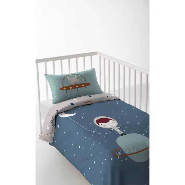 FUNDA NORDICA CUNA/MAXICUNA INFANTIL BEBÉ 100% ALGODÓN PLANETA HACIENDO EL INDIO FABRICADO EN ESPAÑA - 1