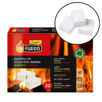 Pack de 7 cajas de 32 de Pastillas de encendido de fuego para chimeneas, estufas, barbacoas | Lote de 224 pastillas | OKFuego - details 1