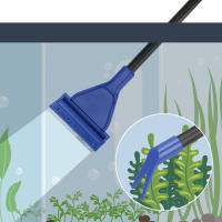 Juego De Limpieza Para Acuario 5 En 1 Herramientas Ajustables Para Limpiador De Tanque De Acuario Material Plástico - details 12