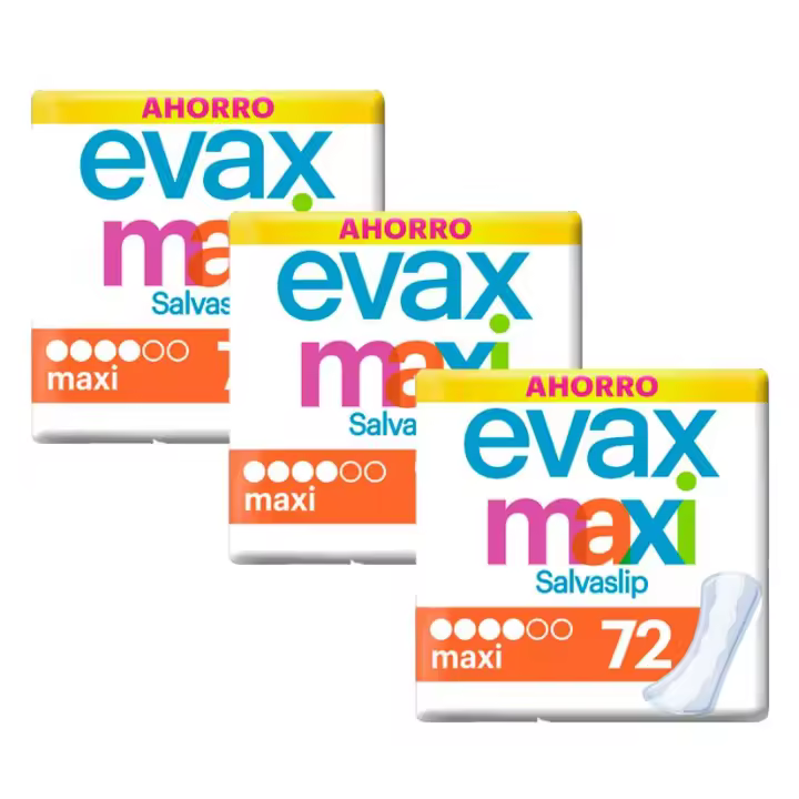 Evax Salvaslip Maxi Protegeslips 3x72 Unidades - 1