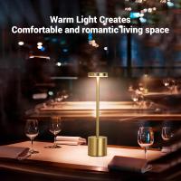 Lámpara De Mesa LED Táctil Recargable Luz Nocturna Para Escritorio Decoración De Habitación Restaurante Hotel Bar Lámpara De Lectura Sin Cable - details 6
