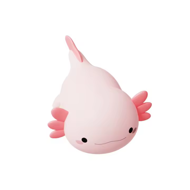 Luz de noche para Infantil dormitorio, lámpara de silicona con forma de animal, control tacthil, recargable por USB, ideal Como regalo para niños, color rosa. - 1