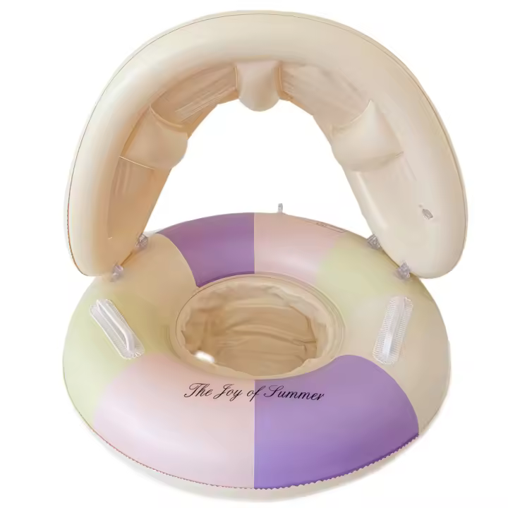 Paseo en bote kids swim circle sombreado desmontable baby seat rings juego de colores baby sitting rings - 1