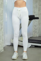 Leggings De Yoga Para Mujer De Color Sólido Y Sin Costuras Con Cintura Alta Push up Para Fitness Running Y Gimnasio Talla Verdadera - details 6