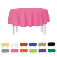 Manteles desechables de alta calidad PEVA color sólido manteles decorativos de plástico grueso, manteles decorativos para fiestas, manteles redondos, mesas redondas, ¡compre uno y llévese cinco gratis! - details 6