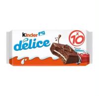 KINDER DELICE CAJA 20U KINDER NACIONAL  esponjoso bizcocho elaborado con una suave crema de leche y una fina y crujiente cobertura al cacao - details 0