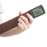Herramienta De Práctica De Acordes De Guitarra Portátil Con Cabeza De Guitarra Y Chart De Acordes Rotatorio Para Principiantes - details 9