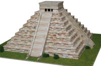 AEDES - TEMPLO DE KUKULCAN - CHICHEN ITZA - KIT DE CONSTRUCCION DE PIEZAS DE CERAMICA - details 0