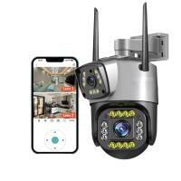 Cámara de seguridad de doble lente WIFI Pro Smart Home, 4MP, seguimiento automático, impermeable, inalámbrica, para exteriores, WIFI, IP - details 3