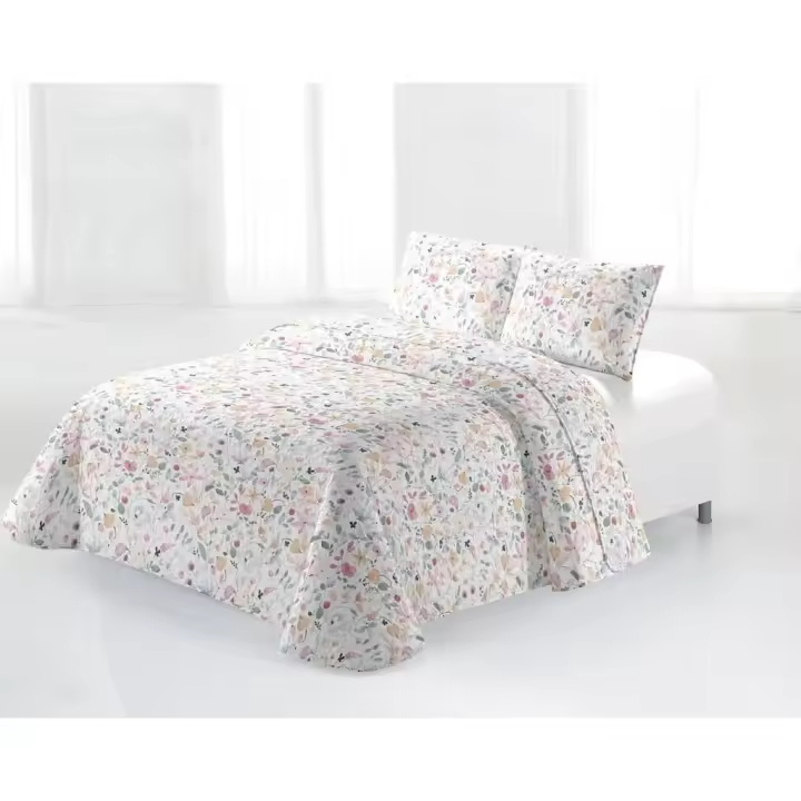 Colcha Bouti, Modelo Datia, Color Beige, Varios tamaños disponibles, Miracle Home - 1