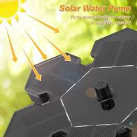 Fuente solar para Exterior de 1,5 W, Bomba de Agua solar, Bomba solar para Estanque con barería Y 4 Boquillas, solar para Fuente Bomba, mini Fuente flotante para Fuentes Decorativas de Estanque de Jardín - details 1