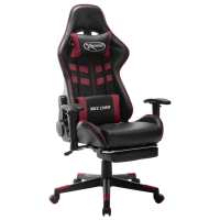 vidaXL Silla de gaming con reposapiés cuero sintético en color Negro y verde/Negro y rojo/Negro y naranja y más | cómodas modernas ergonómicas para comedor cocina salón hogar - details 3