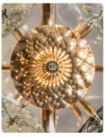 Lámpara Colgante De Cristal K9 Para El Dormitorio Luz Francesa De Lujo Para Barra De Restaurante Y Ambiente De Dandelion - details 10