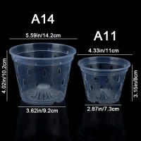 Maceta De Flor Transparente Con Agujeros Para Jardín Y Orquideas Accesorios De Maceta De Plástico Moderno Con Drenaje - details 24