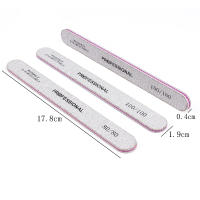 50Pcs Sandpaper De Doble Cara Para Uñas 80/100/180 Emery Board Trimmer Manicure Buffer Para Salón De Manicura Suministros De Uñas - details 4