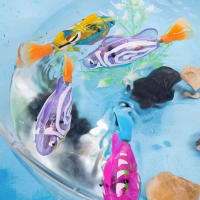 Juguete De Baño Eléctrico Luminoso Para Niños Pez Simulación De Pulpo Juguetes Para Agua Juguetes Interactivos Para Bebés - details 15