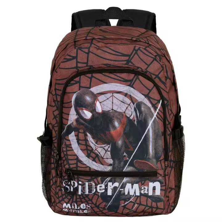 Spiderman Mochila para adolescente de color granate Fight Fan 2.0 Blackspider, ideal para fans de este super héroe. - 1