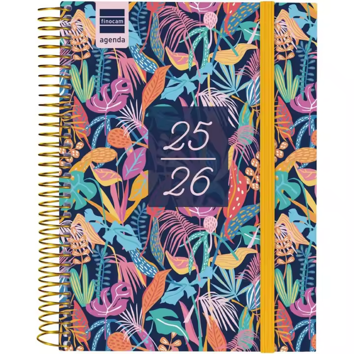 Agenda Secundaria Curso 2025 2026 1 Día Página Septiembre 2025 - Junio 2026 (curso lectivo) + Julio y Agosto resumidos Tropical Español - 1