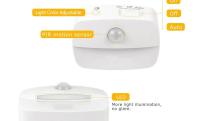 Lámpara Nocturna LED Mini Con Sensor De Movimiento 3 Modos Luz Blanca Cálida Y Blanca Para Armario Dormitorio Pasillo - details 11