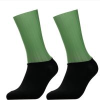 Calcetines De Ciclismo Anti Deslizantes De Silicona Para Verano Blanco Línea Deportiva Para Hombres Calcetines De Bicicleta Y Running - details 1