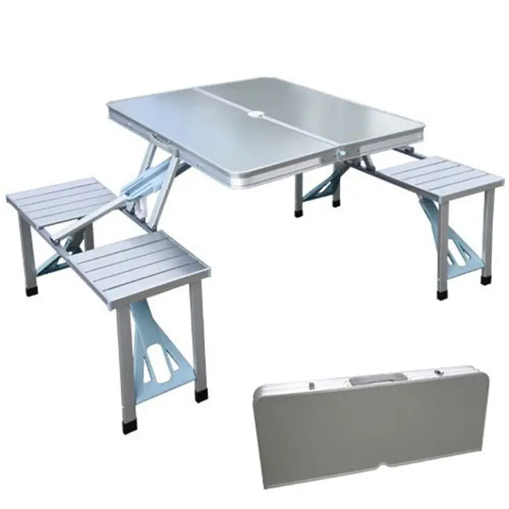 Mesa Maleta con Sillas Plegables de Aluminio Inuitz - 1
