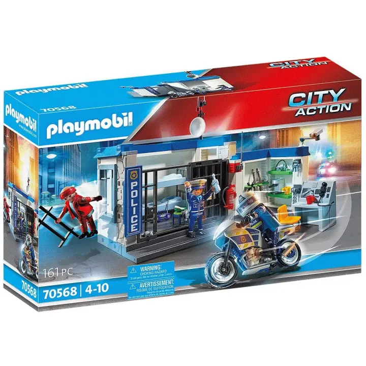 PLAYMOBIL POLICÍA ESCAPE DE LA PRISIÓN, 70568, TIENDA CON LICENCIA OFICIAL - 1