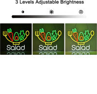Luz LED Neón Para Decorar Cocina Hogar Negocio Restaurante Buffet Vegetariano Boulangerie Café Frescos Verduras Y Frutas - details 4