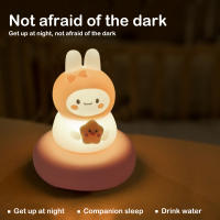 Lámpara De Noche Animal Bonita Para Bebé Recargable Por USB Con 3 Niveles De Iluminación Ajustable Para Amamantamiento Y Dormitorio - details 6