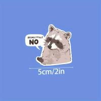 Pegatina De Vinilo Para Coche Raccoon Respectfully No Funny Decorativa Impermeable Para Ventanas Y Parachoques De Motocicleta Y Auto - details 1