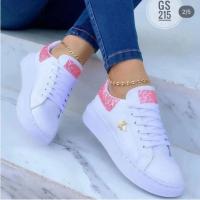 Zapatos Casuales Para Mujer Con Decoración De Mariposa En Cuero Suela De Goma Talla True Fashion Zapatos De Plataforma - details 2