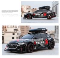 Modelo De Coche Audi RS6 1:24 Escala Modificado Con Retroiluminación Y Sonido Juguetes De Aleación De Metal Para Niños Regalos Para Niños - details 12
