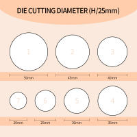 Juego De 7 Piezas Cortador De Cuero Láser Punzón Circular Hueco Herramientas De Artesanía De Cuero Y Papel WUTA Cortador De Circulo De Cuero Fino - details 2